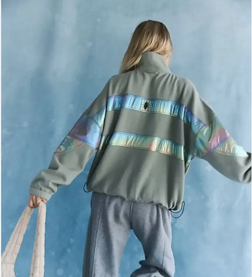 NWT Free People FP Movement Away We Go Half Zip Size M
